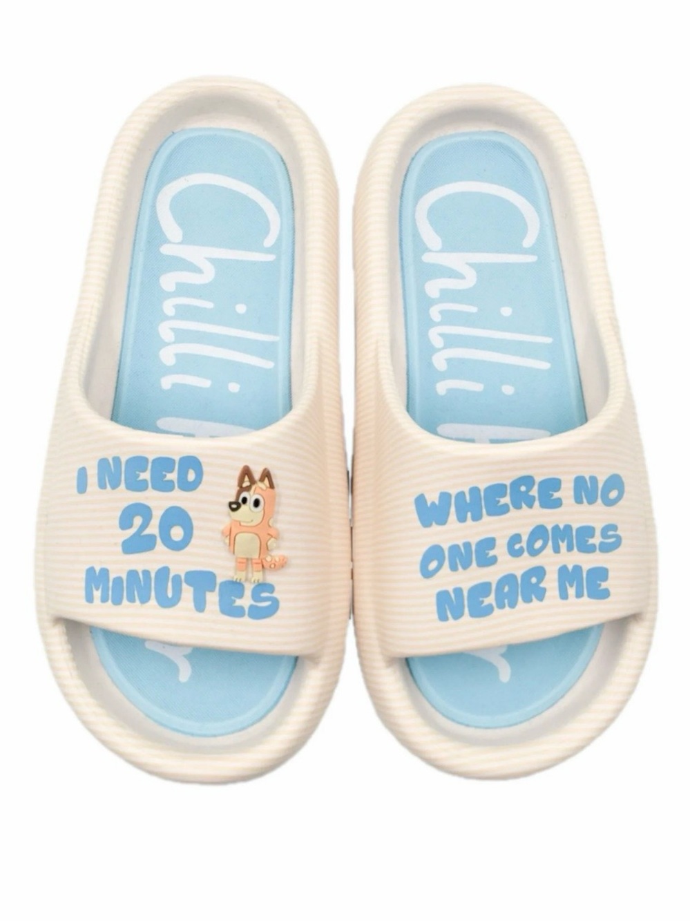 Bluey Womens Chilli Slide Sandals Ground Up | Size 8